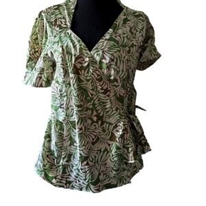 BCBGMAXAZRIA  Women's Wrap‎ around Blouse Size Medium